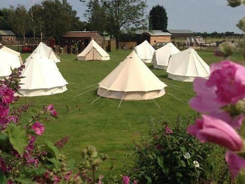 Skipbridge Farm Shepherds Huts Campground Green Hammerton المظهر الخارجي الصورة